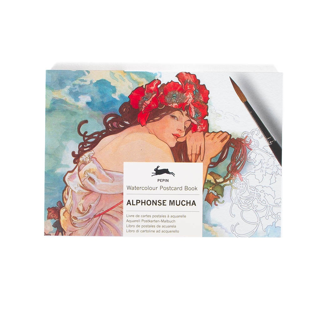 Pepin Artists, Post Card, Art & School, Coloring, Alphonse Mucha, 1016972